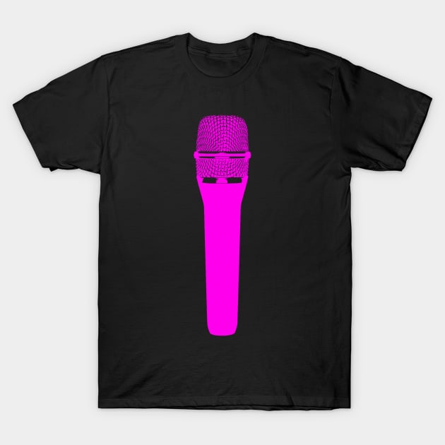 Magenta mic T-Shirt by Vin Zzep